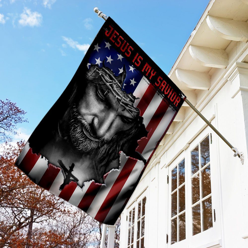 Jesus And American Flag Flagwix™ Jesus Is My Savior Flag