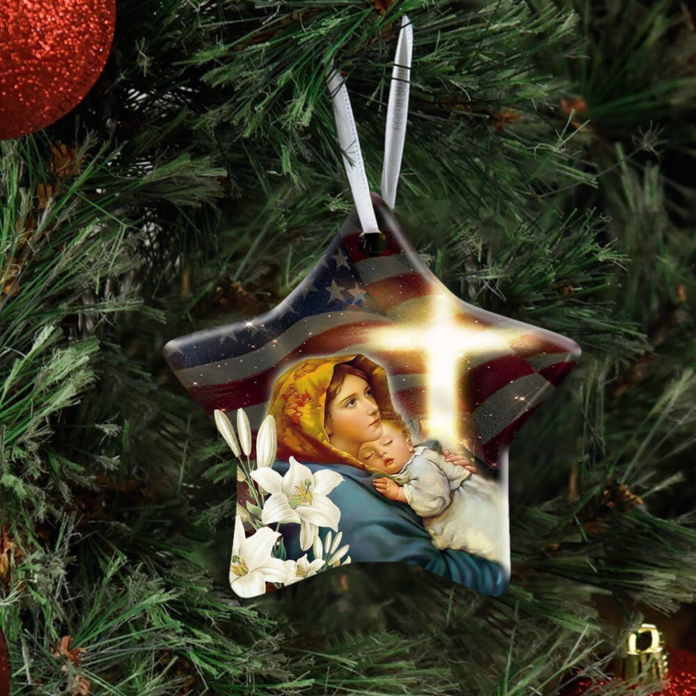 Jesus And Mary Ceramic Ornament