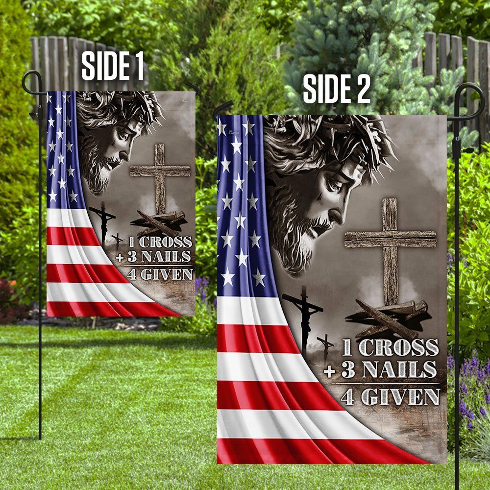 Jesus Christ’s Crucifixion Flag Jesus Christ Crucified On The Cross American Flag LHA2037F