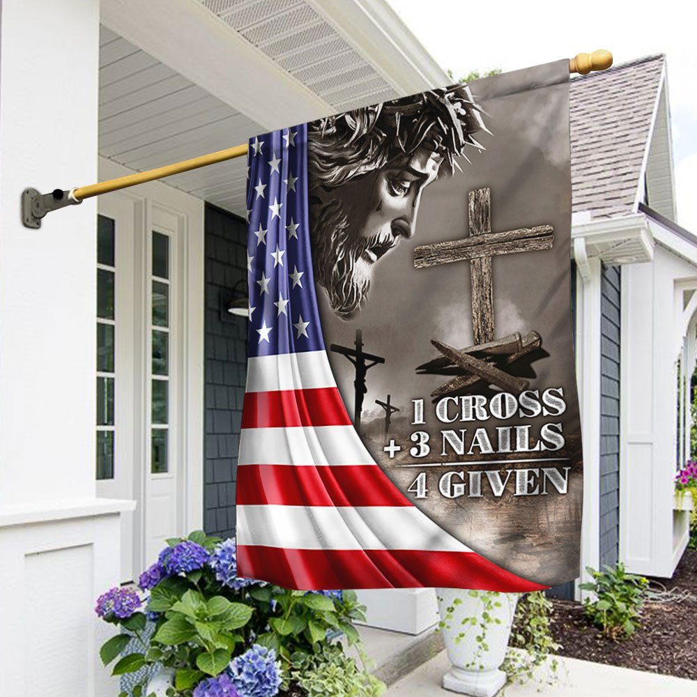 Jesus Christ’s Crucifixion Flag Jesus Christ Crucified On The Cross American Flag LHA2037F