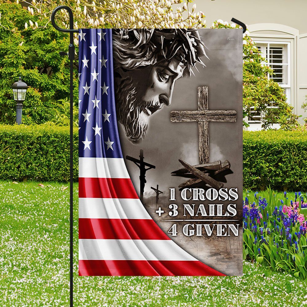 Jesus Christ’s Crucifixion Flag Jesus Christ Crucified On The Cross American Flag LHA2037F