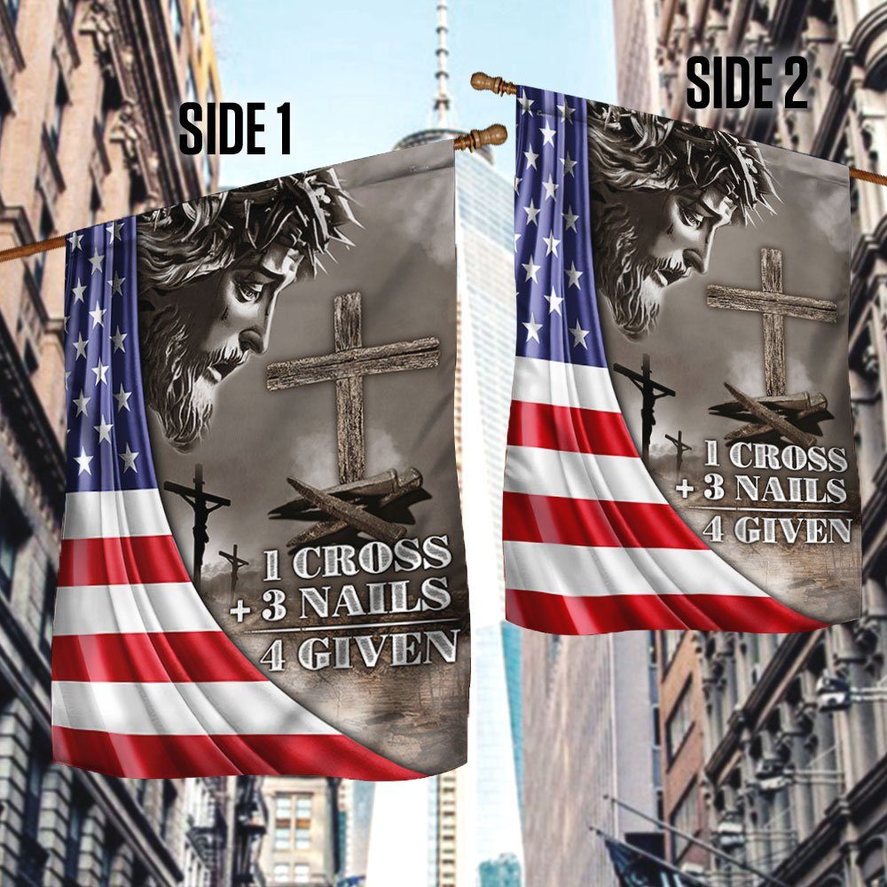 Jesus Christ’s Crucifixion Flag Jesus Christ Crucified On The Cross American Flag LHA2037F
