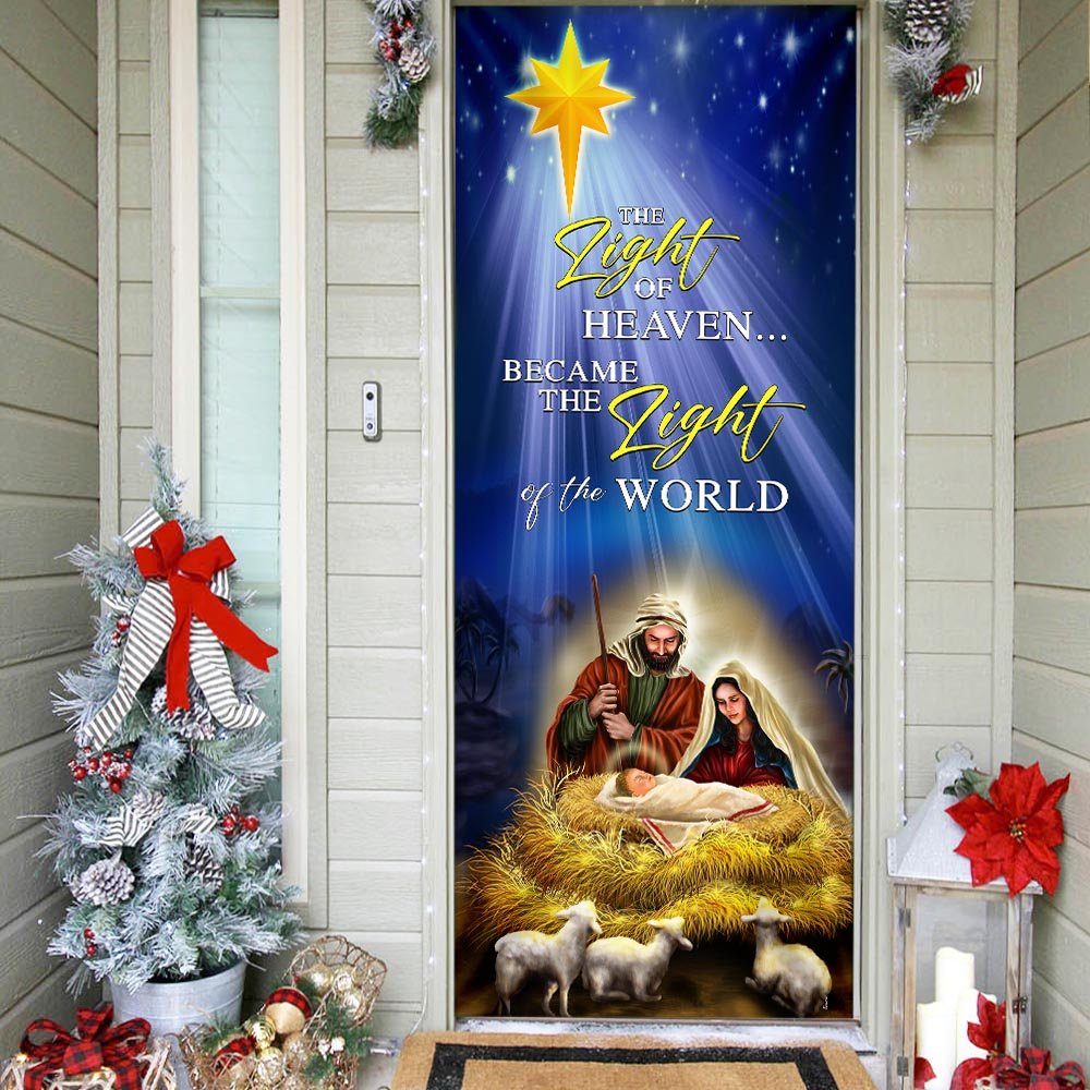 Jesus Christ, The Light Of The World, Jesus Christmas Door Cover TPT474D