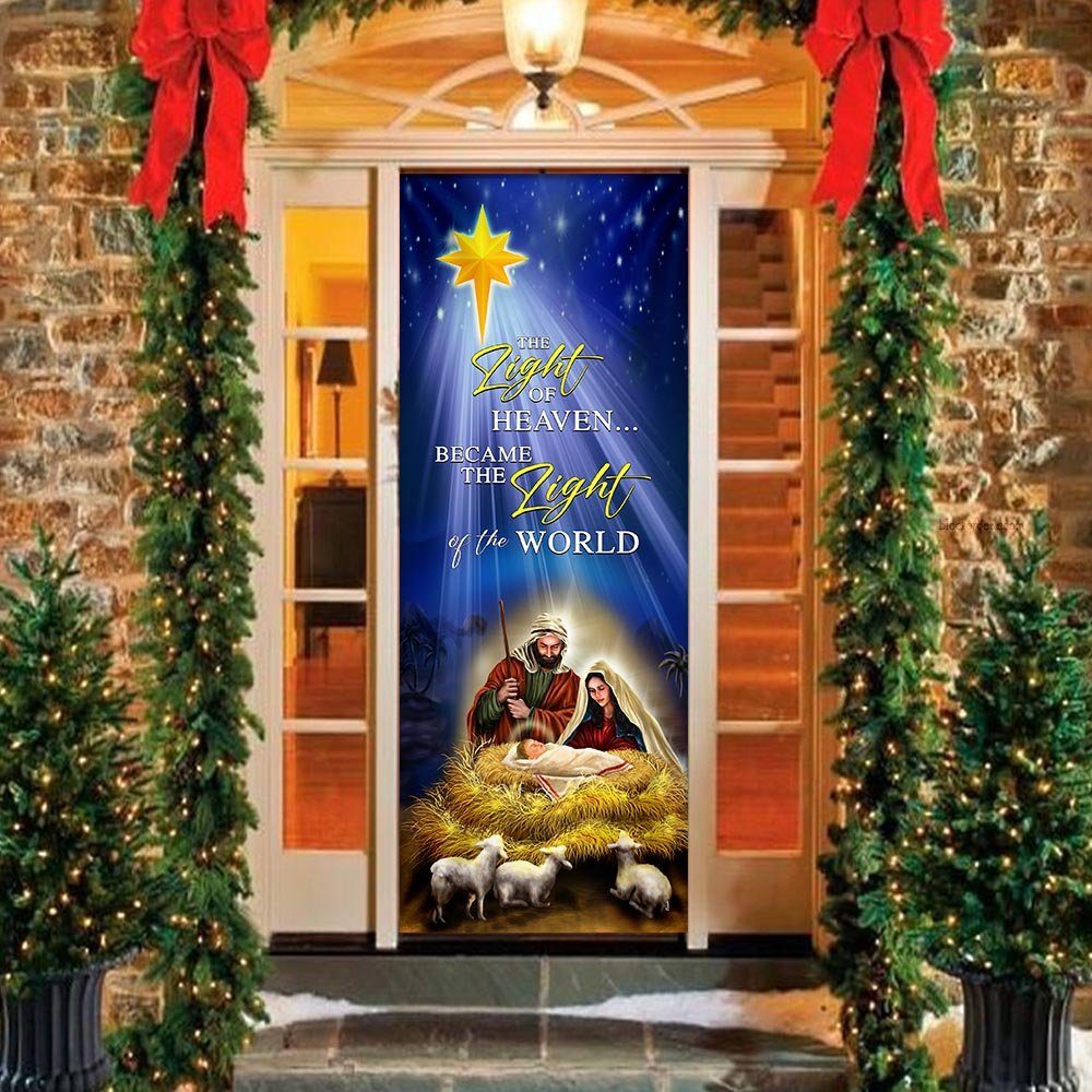 Jesus Christ, The Light Of The World, Jesus Christmas Door Cover TPT474D