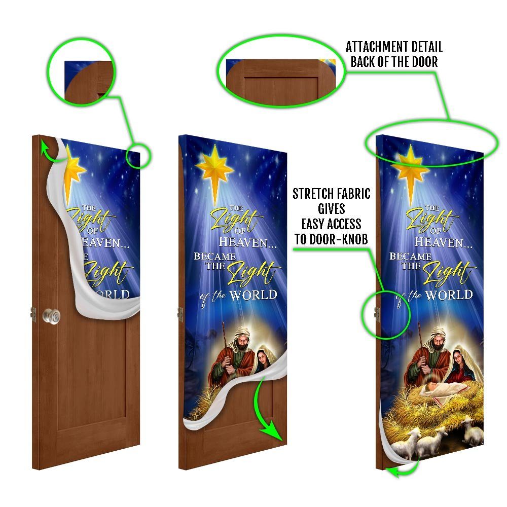 Jesus Christ, The Light Of The World, Jesus Christmas Door Cover TPT474D