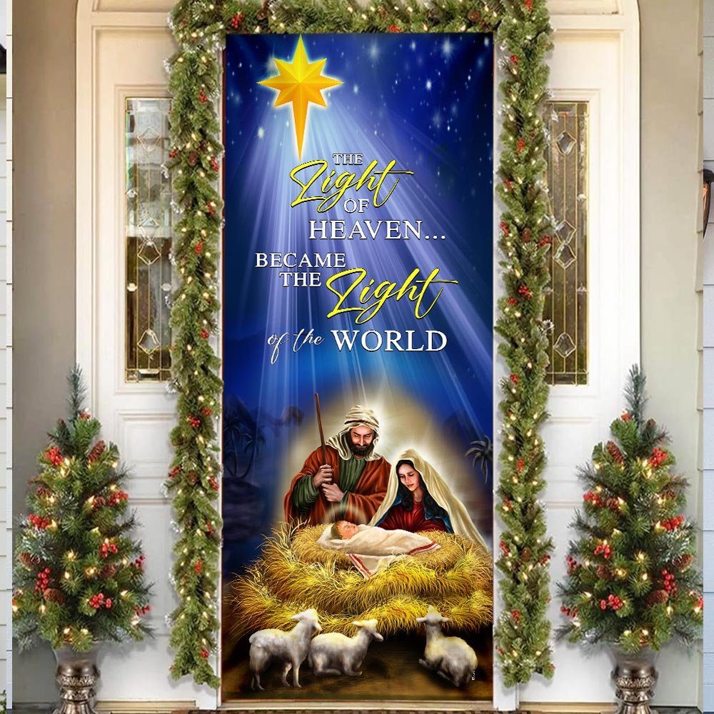 Jesus Christ, The Light Of The World, Jesus Christmas Door Cover TPT474D