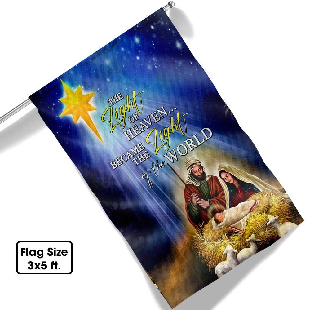 Jesus Christ, The Light Of The World, Jesus Christmas Flag TPT474F