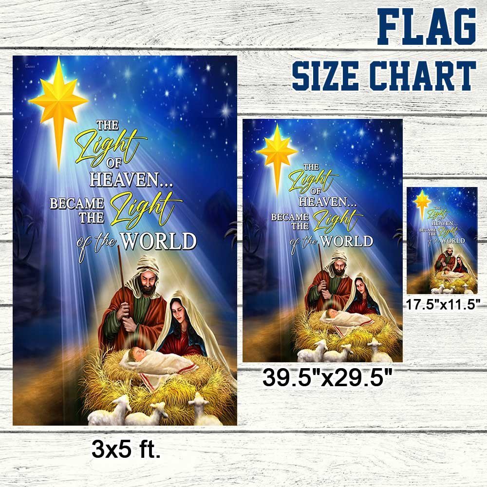 Jesus Christ, The Light Of The World, Jesus Christmas Flag TPT474F