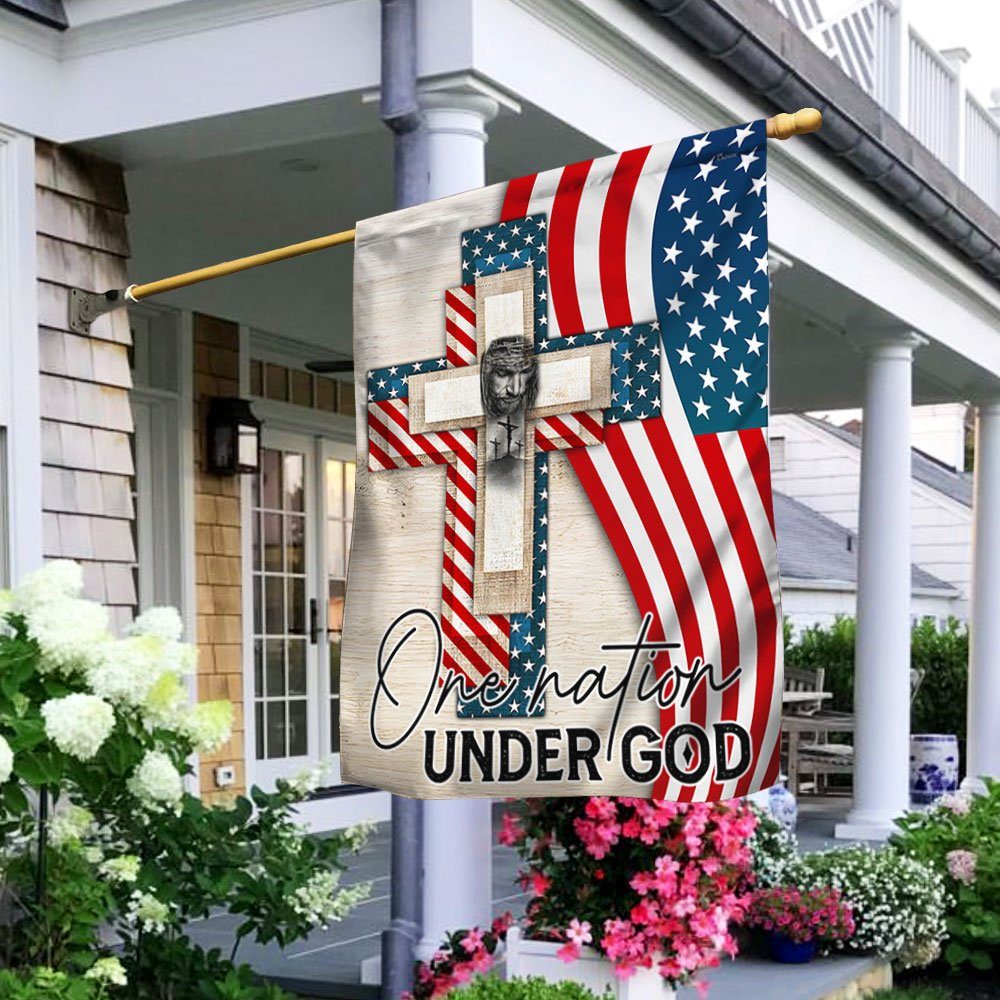 Jesus Christ Flag One Nation Under God LHA1888F
