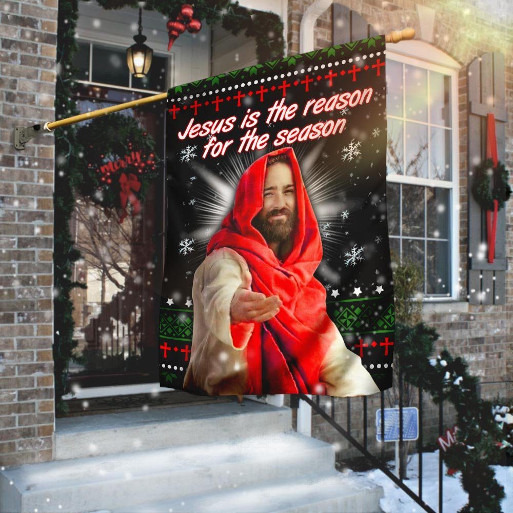 Jesus Christ Is The Reason For The Season Flag