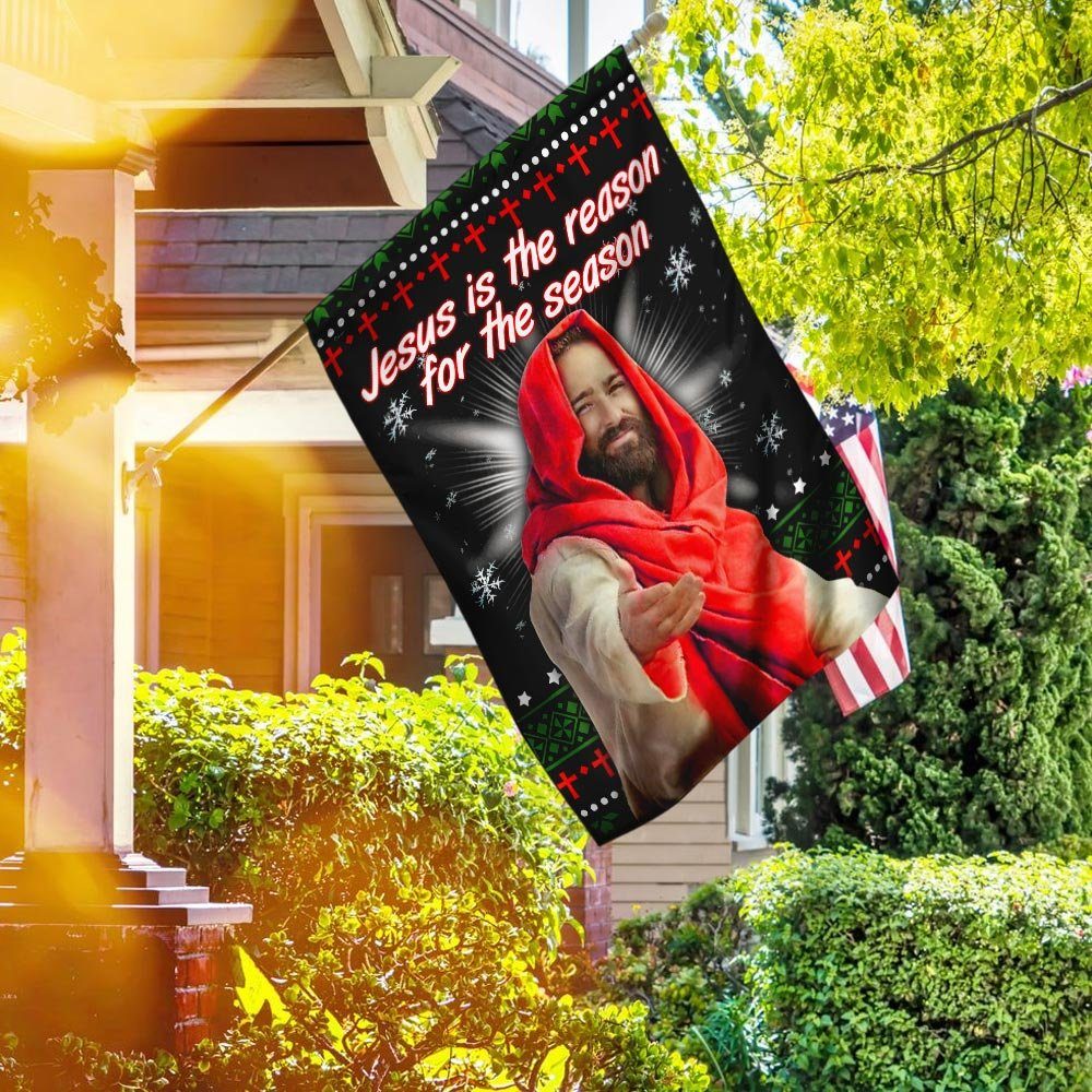 Jesus Christ Is The Reason For The Season Flag Flagwix