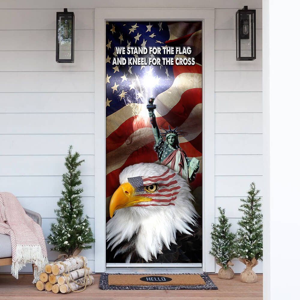 Jesus Christ United We Stand Door Cover