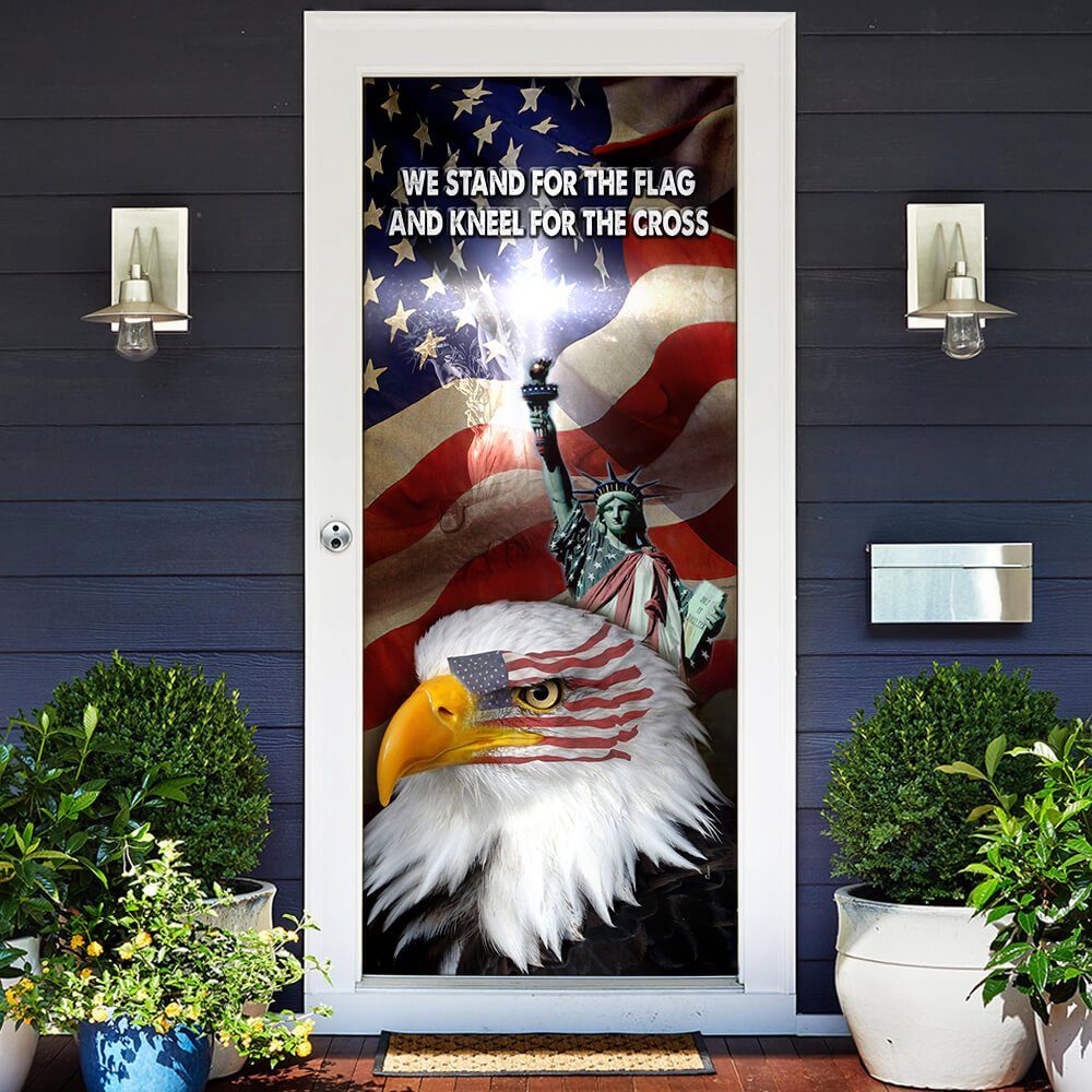 Jesus Christ United We Stand Door Cover