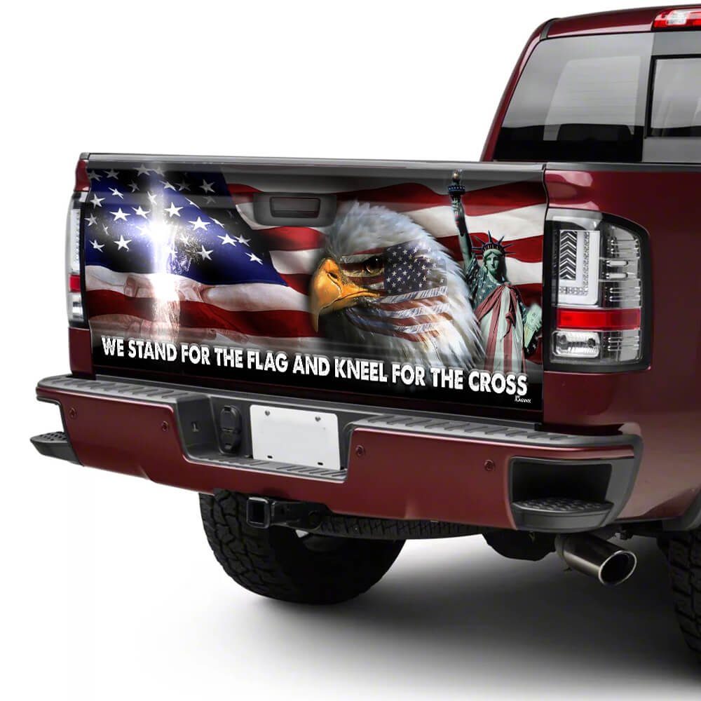 Jesus Christ United We Stand Truck Tailgate Decal Sticker Wrap