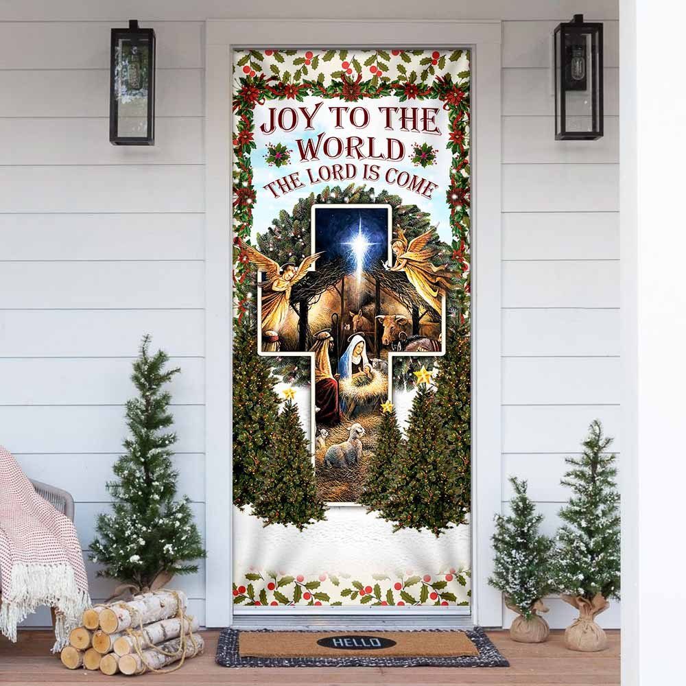 Jesus Christian. Joy To The World The Lord Is Come Door Cover