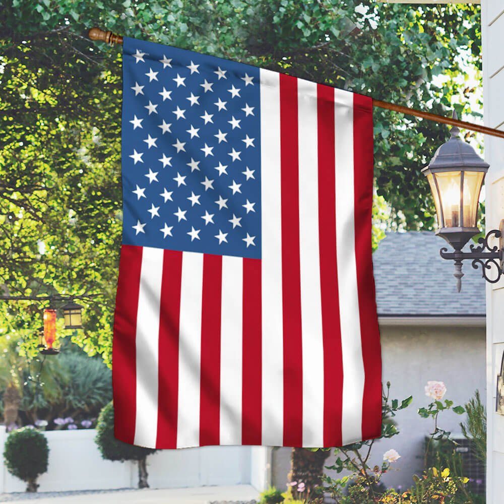 Jesus Christian Flag As For Me And My House, We Will Serve The Lord, Christian Two-Sided Flag TPT803F