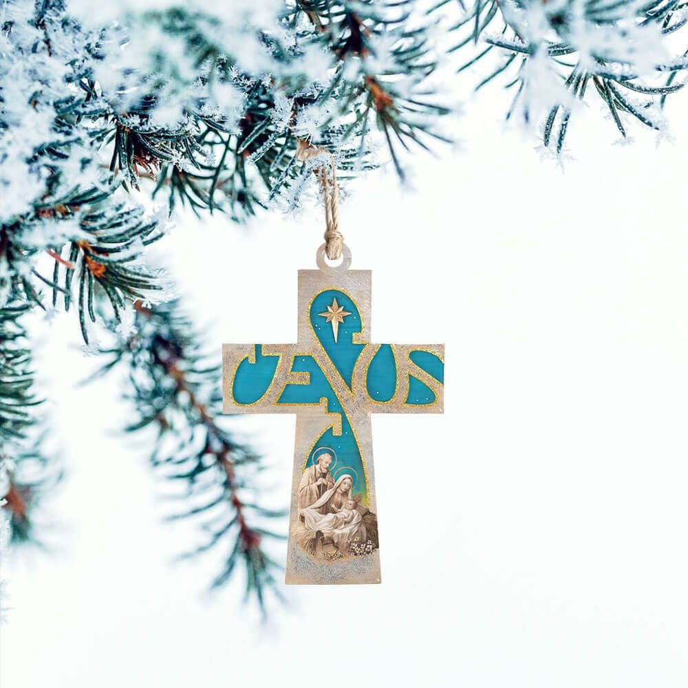 Jesus Custom- Shaped Ornament Holy Family NTT1320O