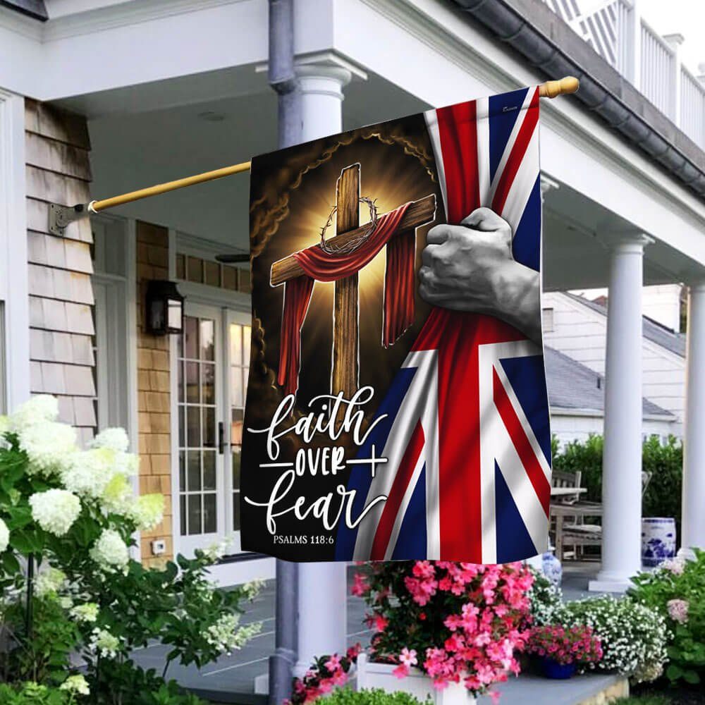 Jesus Flag Christian Cross  THB3327Fv2