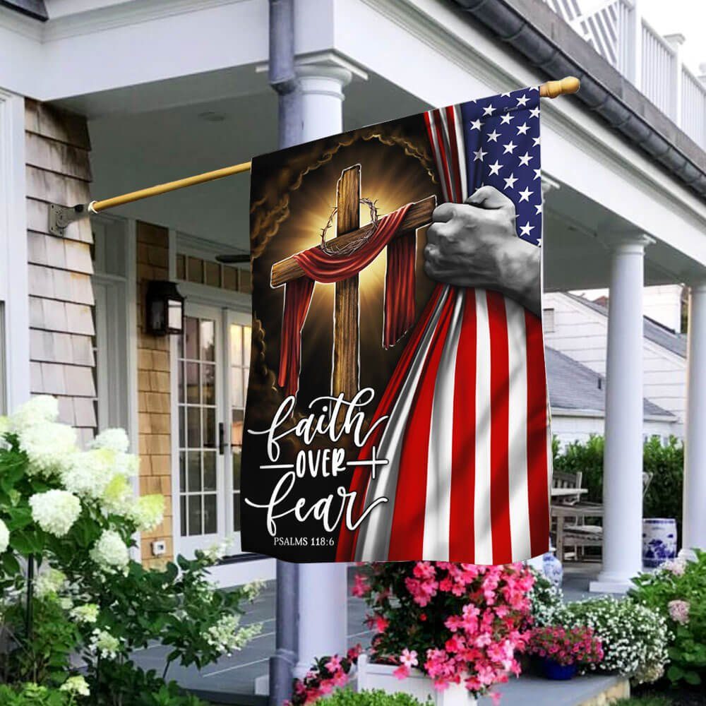 Jesus Flag Christian Cross American Flag THB3327F