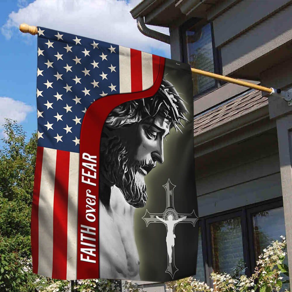 Jesus Flag Faith Over Fear ANT199Fv1