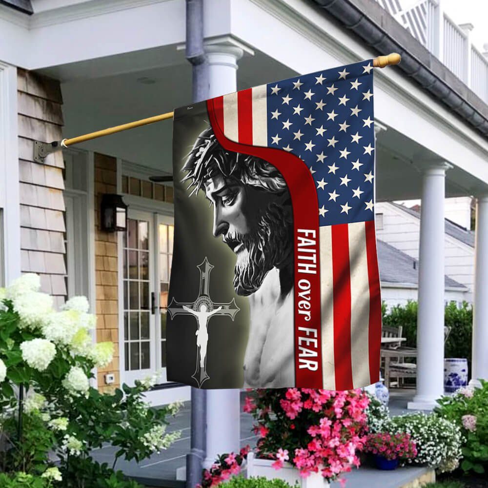 Jesus Flag Faith Over Fear ANT199Fv1