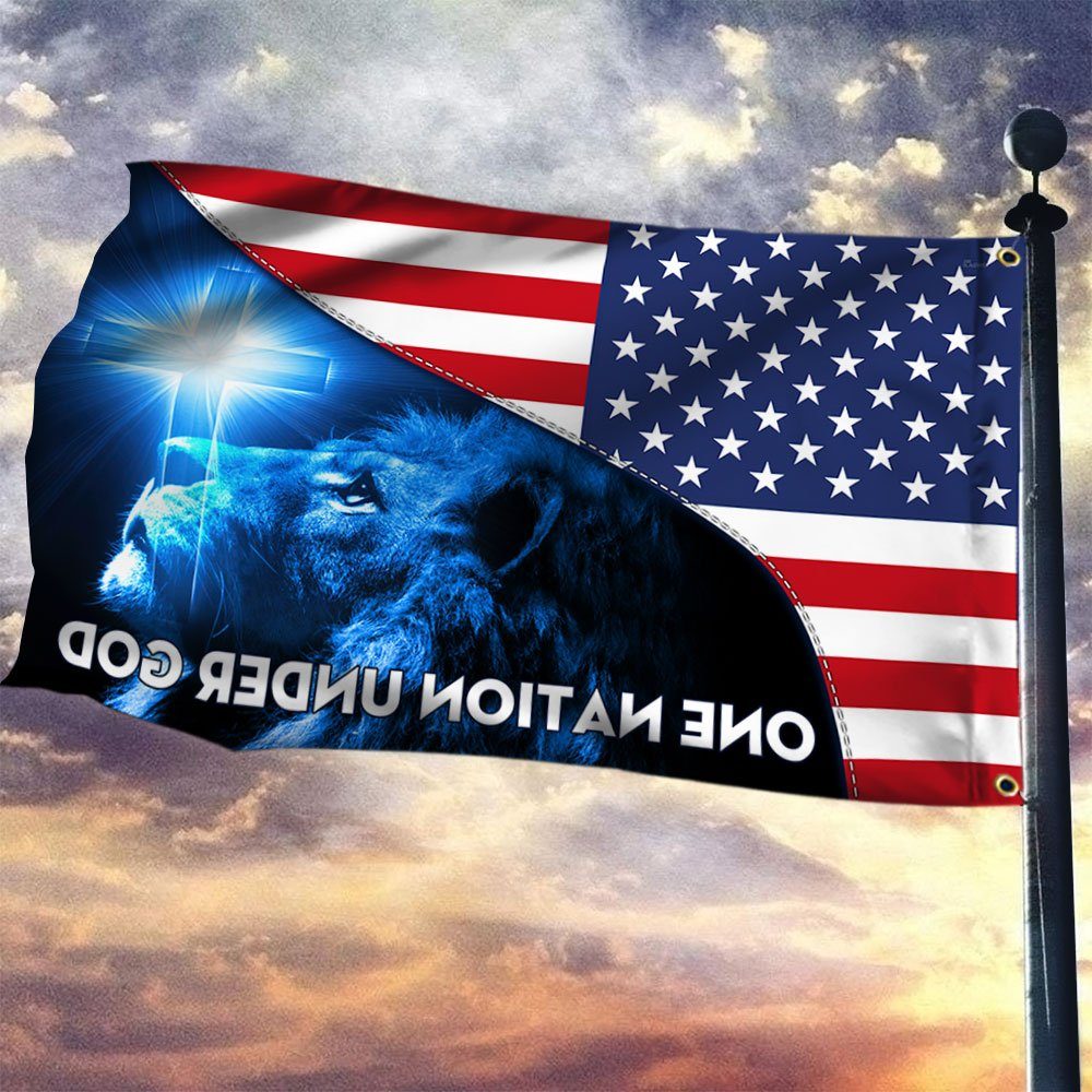 Jesus Flag One Nation Under God Grommet Flag TRH1960GF