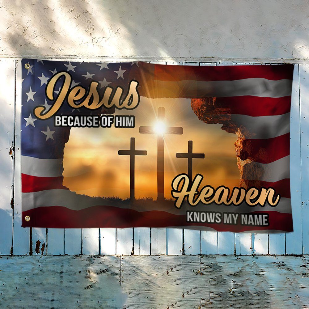 Jesus Flag Resurrection Of Jesus God Grommet Flag TRV1823GF - Flagwix