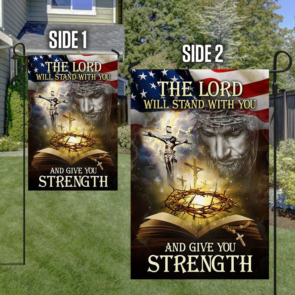 Jesus Flag The Lord Will Stand With You And Give You Strength ANL276F