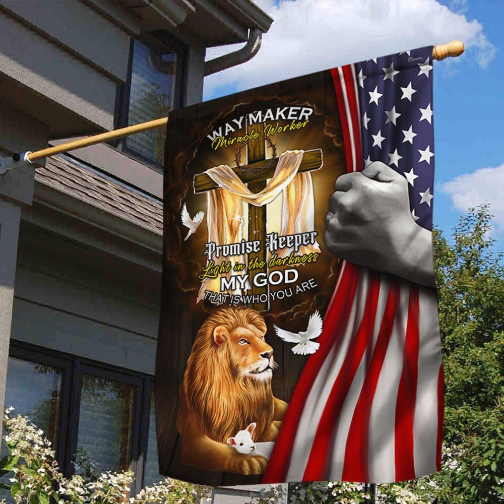 Jesus Flag Way Maker Miracle Worker My God That Is Who You Are MLH2067F