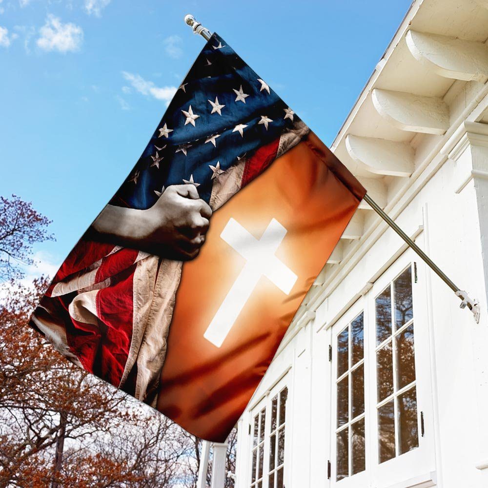 Jesus God American Flag