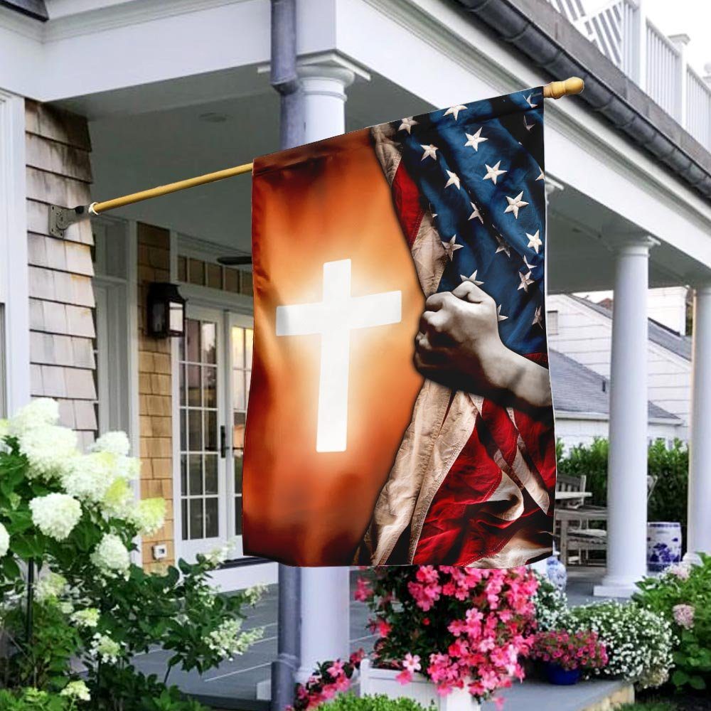 Jesus God American Flag