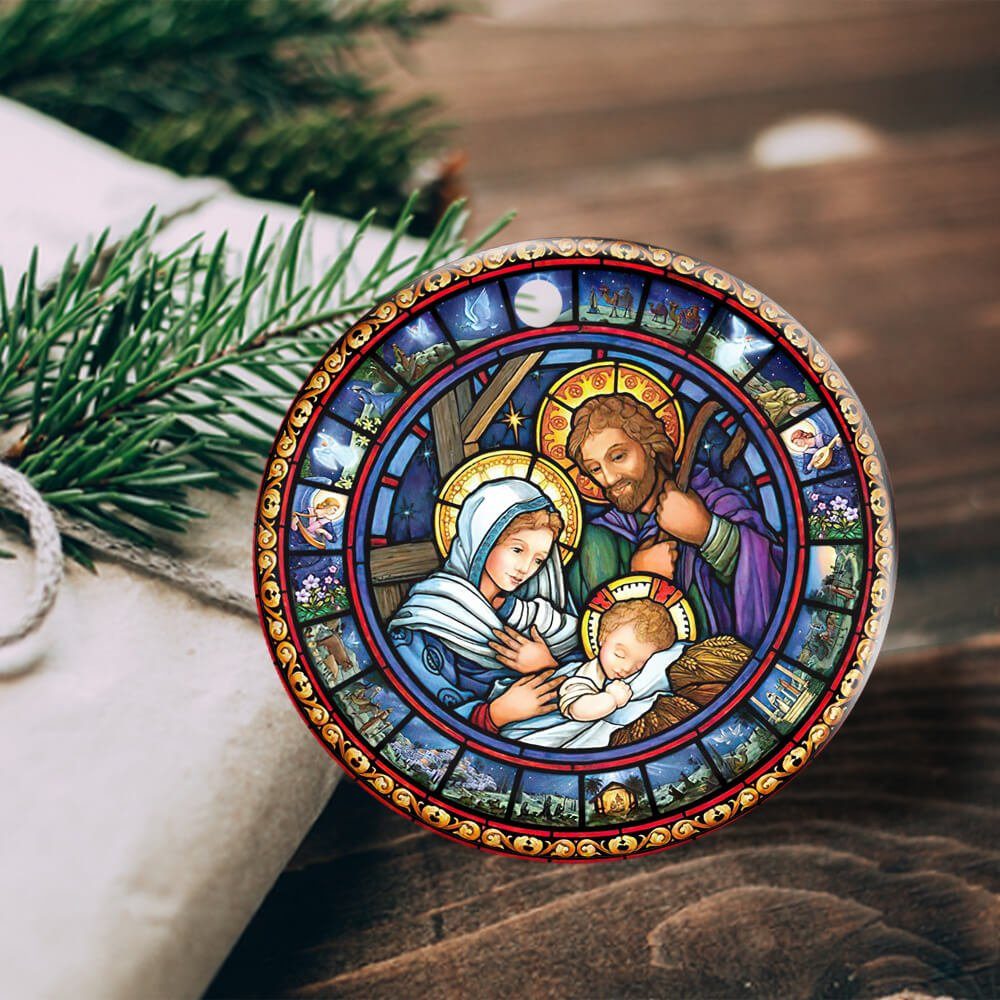 Jesus Is Born Christmas Ornament PN2710T2O