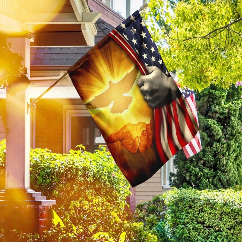 Jesus Is King Of My Life American Flag