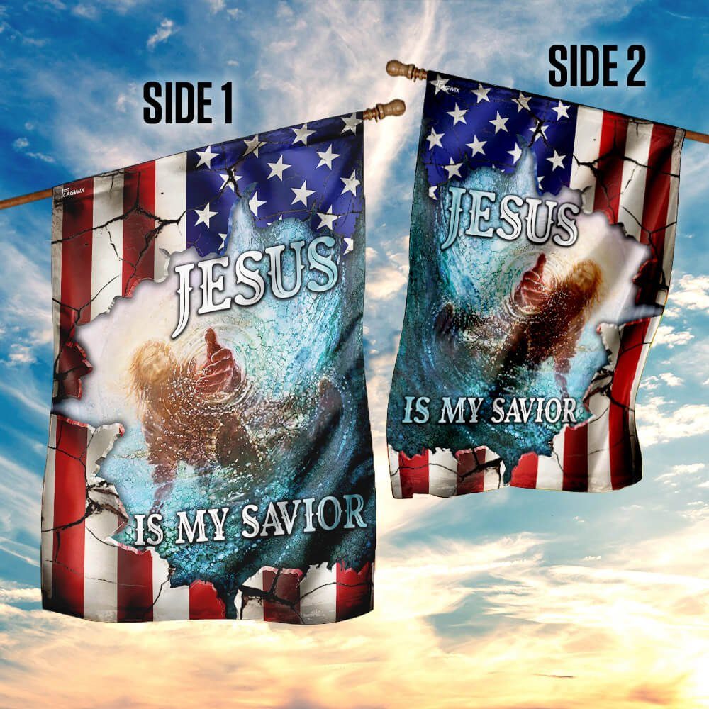 Jesus Is My Savior American US Flag Jesus Is My Savior American US Flag