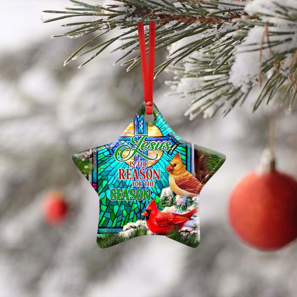Jesus Is The Reason For The Season Ceramic Ornament