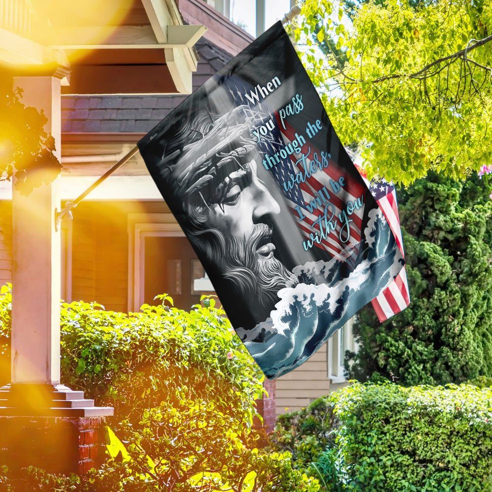 Jesus Is With You Flag