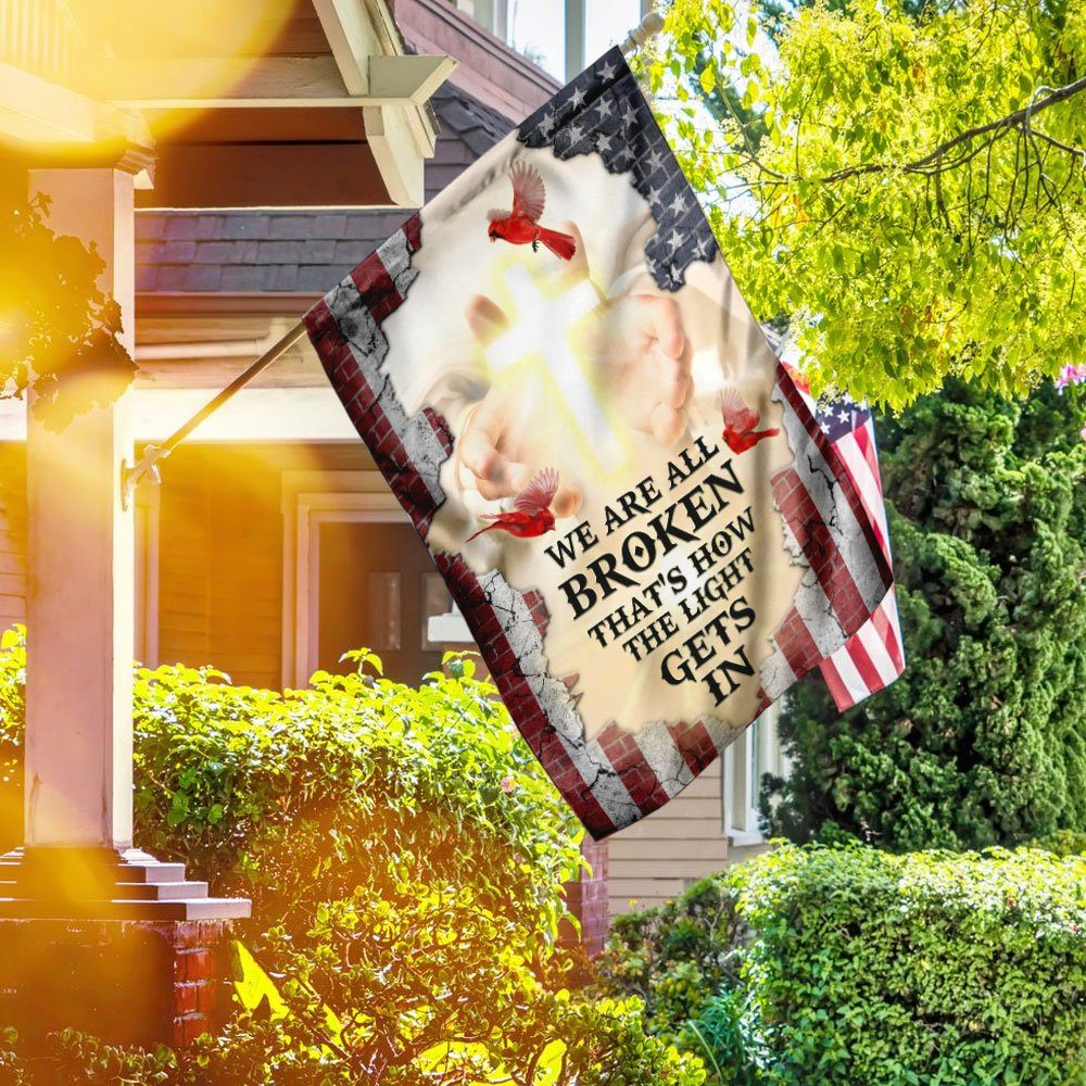 Jesus That's How The Light Gets In American Flag