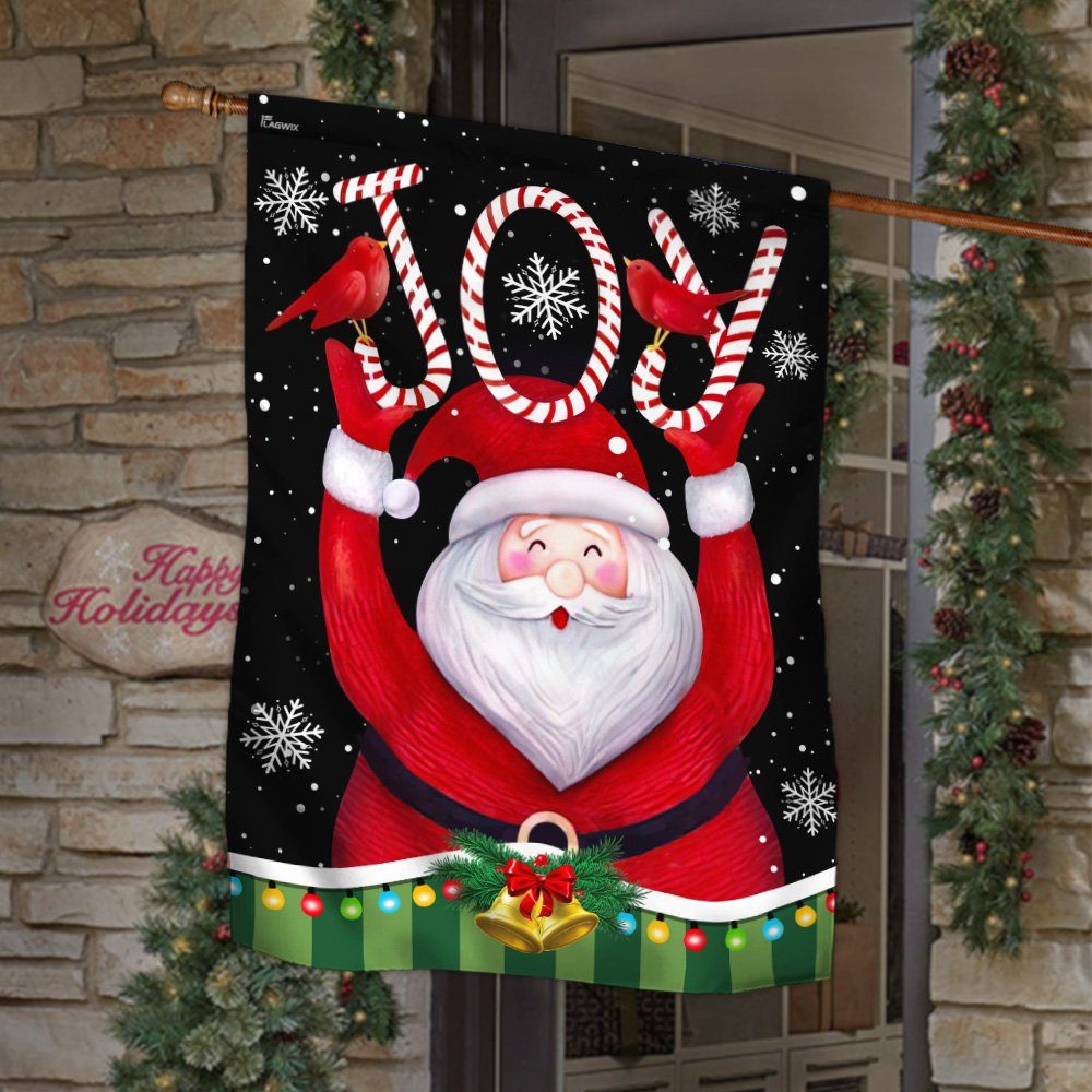 Joy Santa Claus Christmas Flag TQN682F