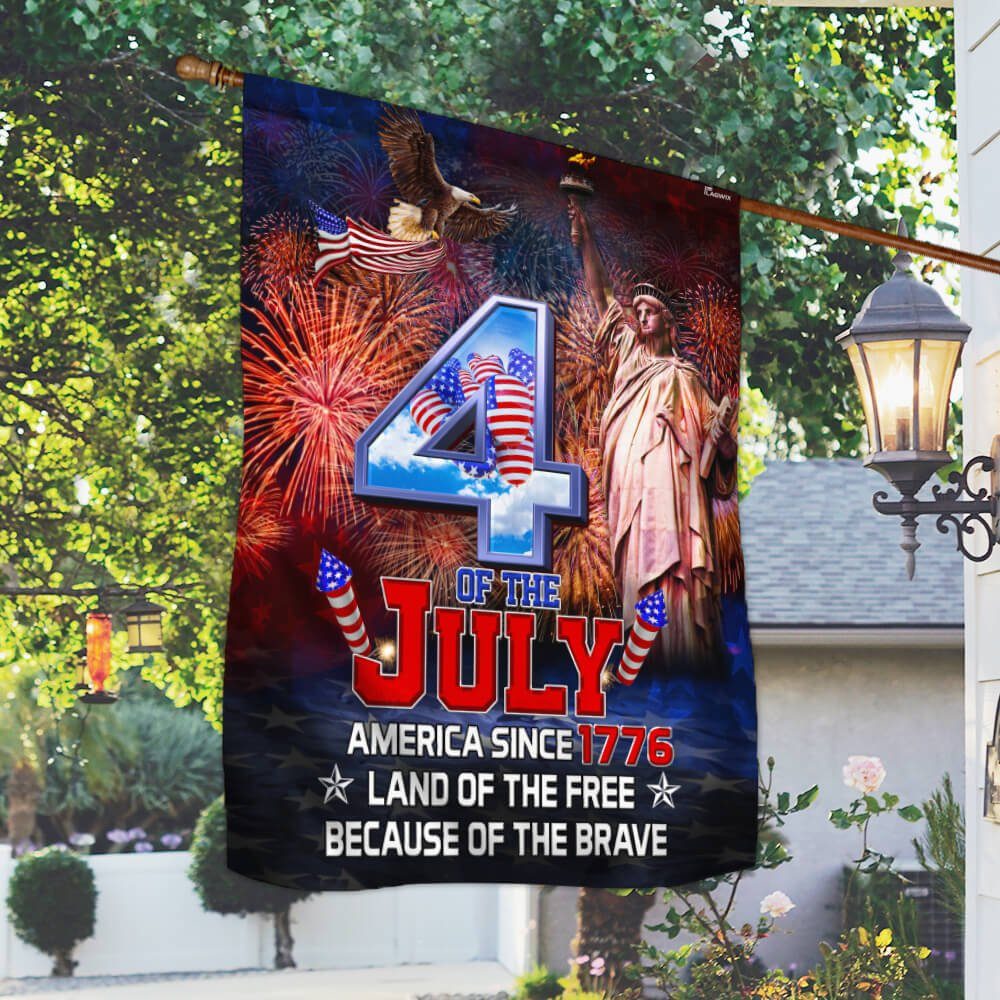 July 4th Independence Day Flag America Since 1776 NTB43F