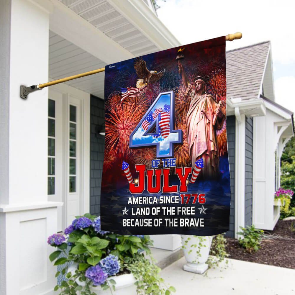 July 4th Independence Day Flag America Since 1776 NTB43F