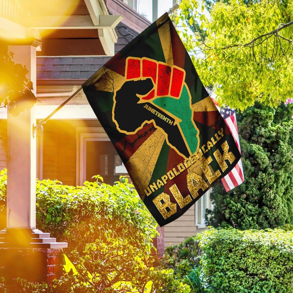 Juneteenth Unapologetically Black Flag