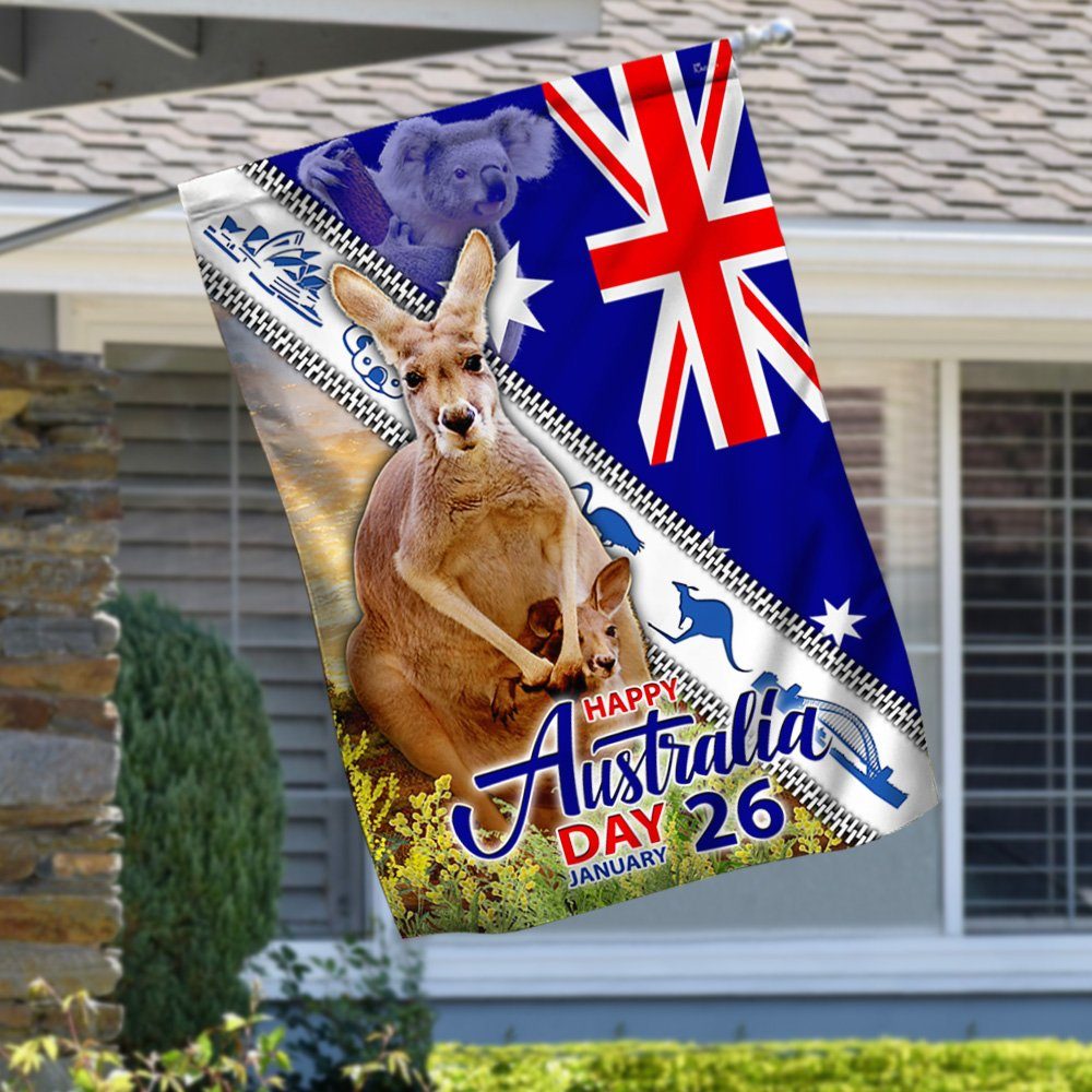 Kangaroo Australia Flag Happy Australia Day MLH2110F