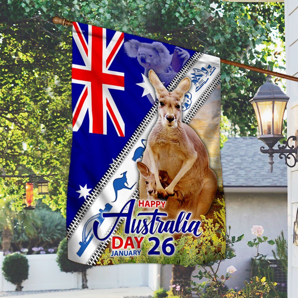 Kangaroo Australia Flag Happy Australia Day MLH2110F