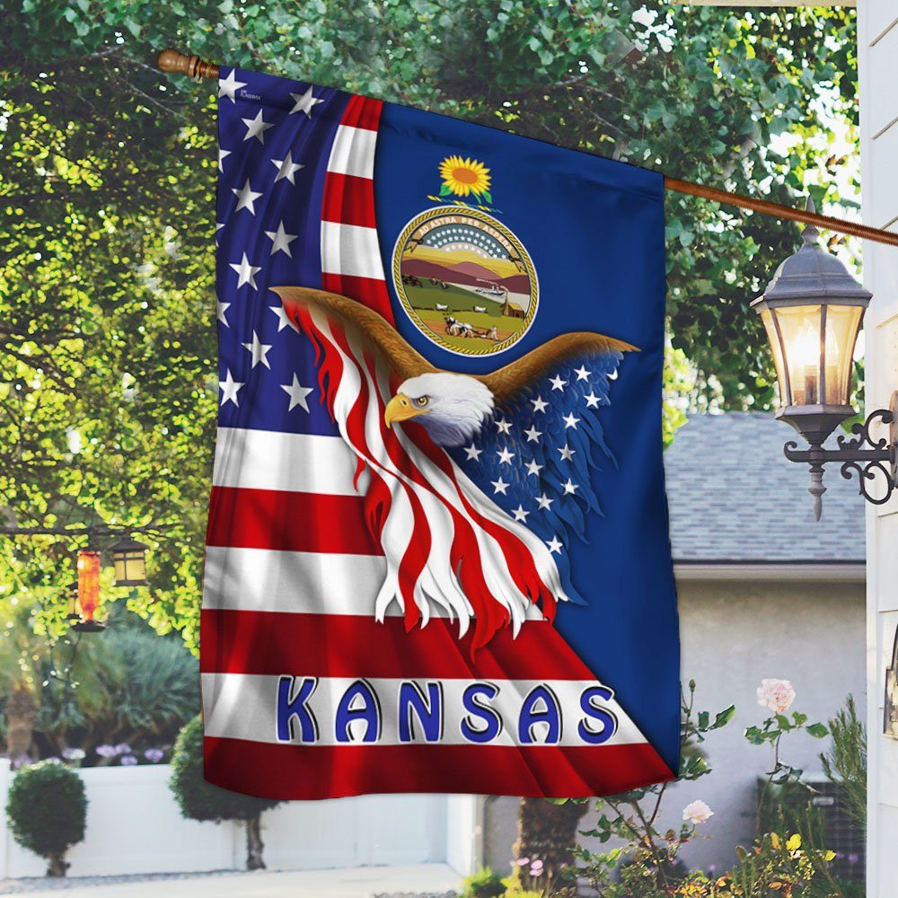Kansas Eagle Flag MLH1774Fv8