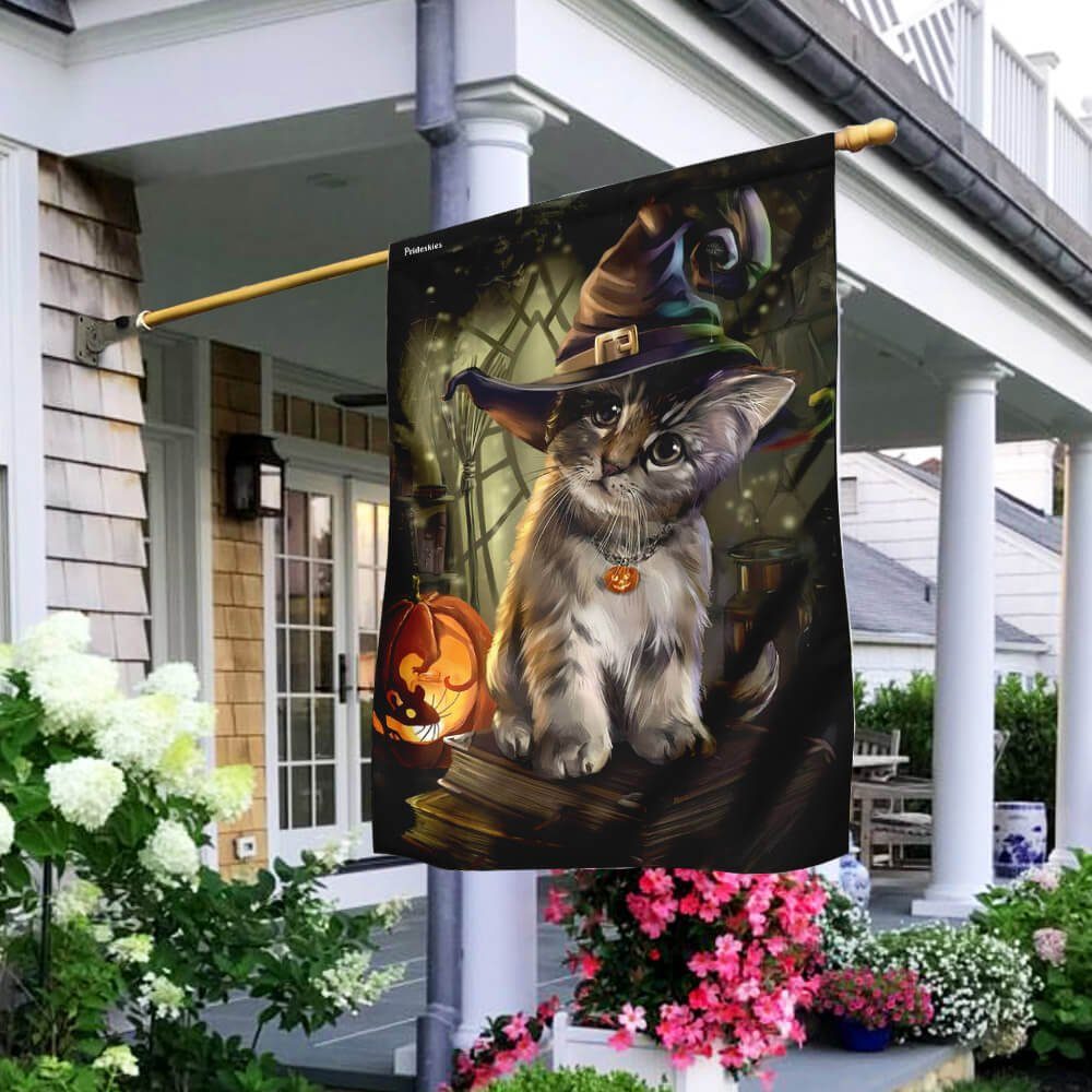 Kitten Halloween Flag