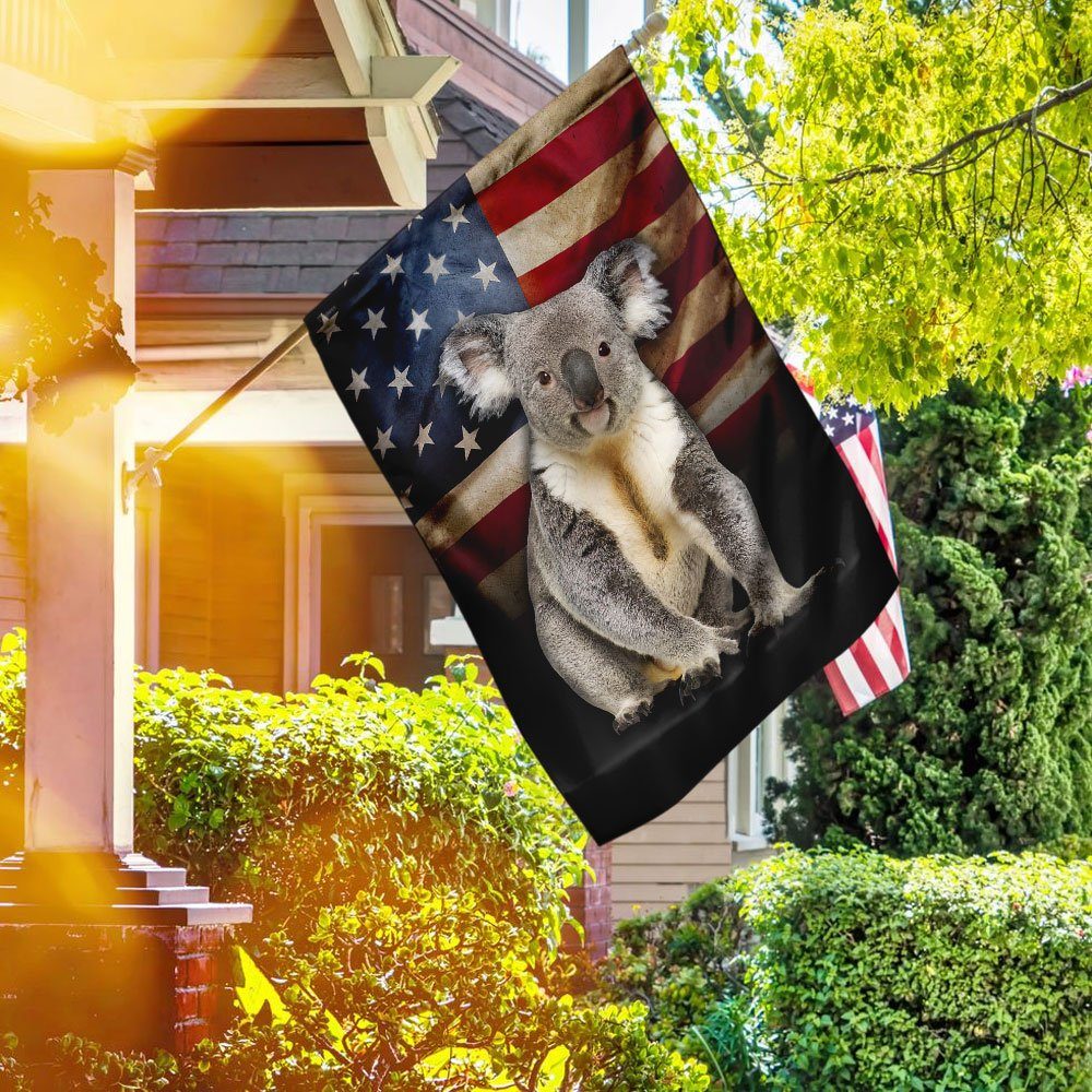 Koala American Flag