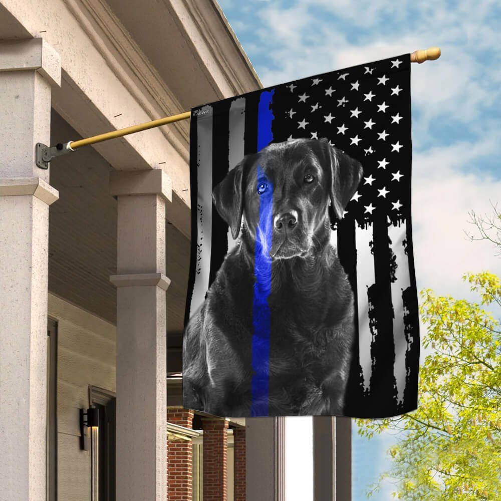 Labrador Retriever. Police Dog. K9 Flag Labrador Retriever. Police Dog. K9 Flag
