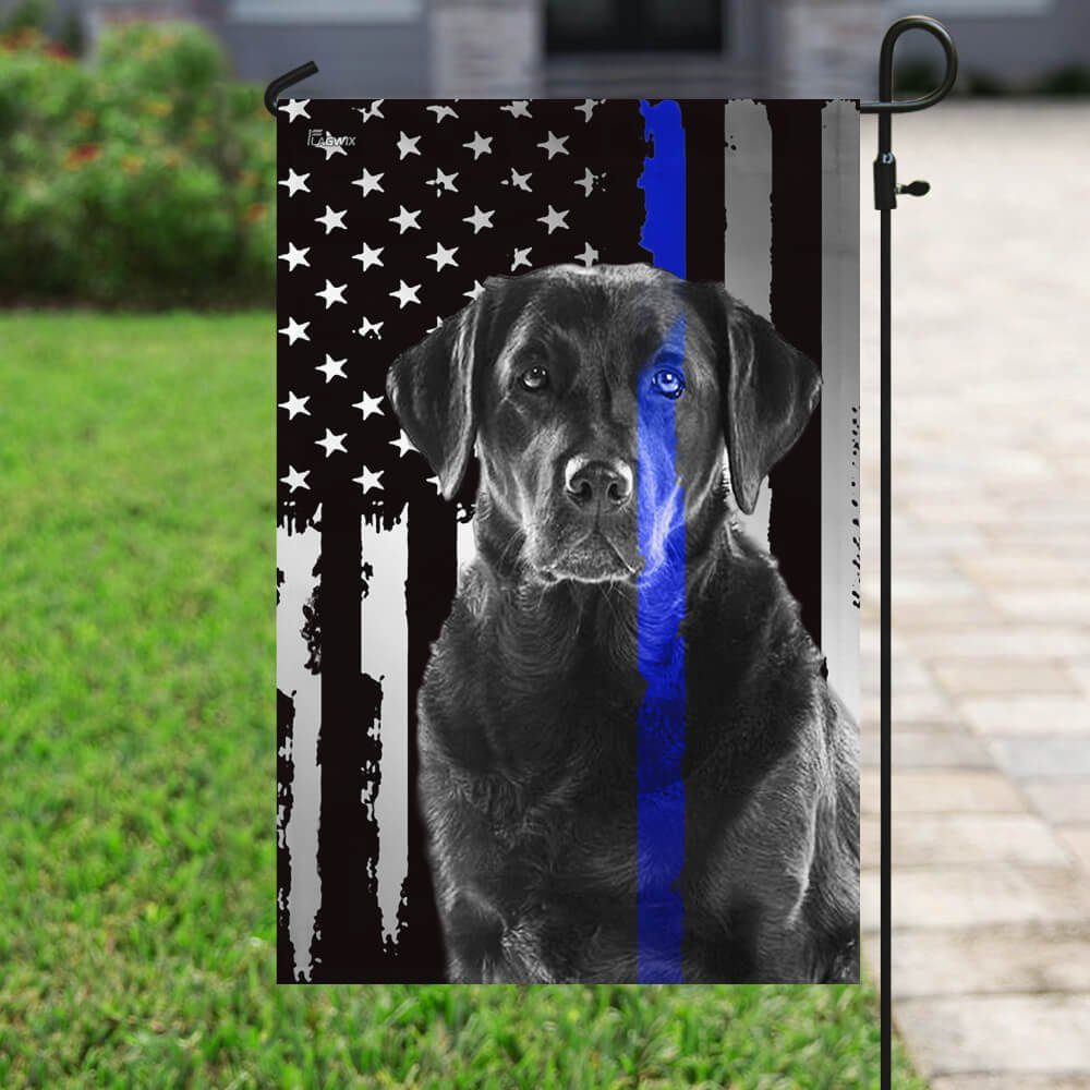 Labrador Retriever. Police Dog. K9 Flag Labrador Retriever. Police Dog. K9 Flag