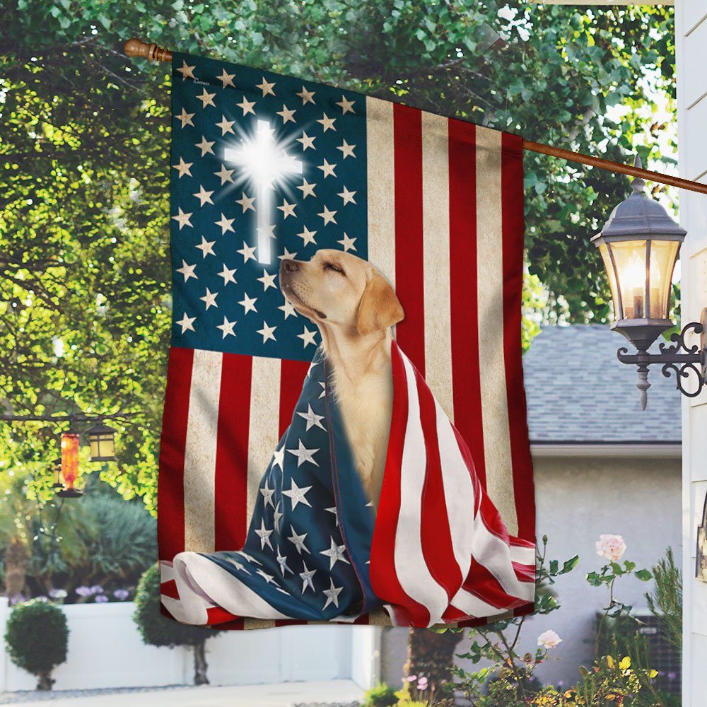Labrador Retriever American Cloak Flag LHA1965Fv2