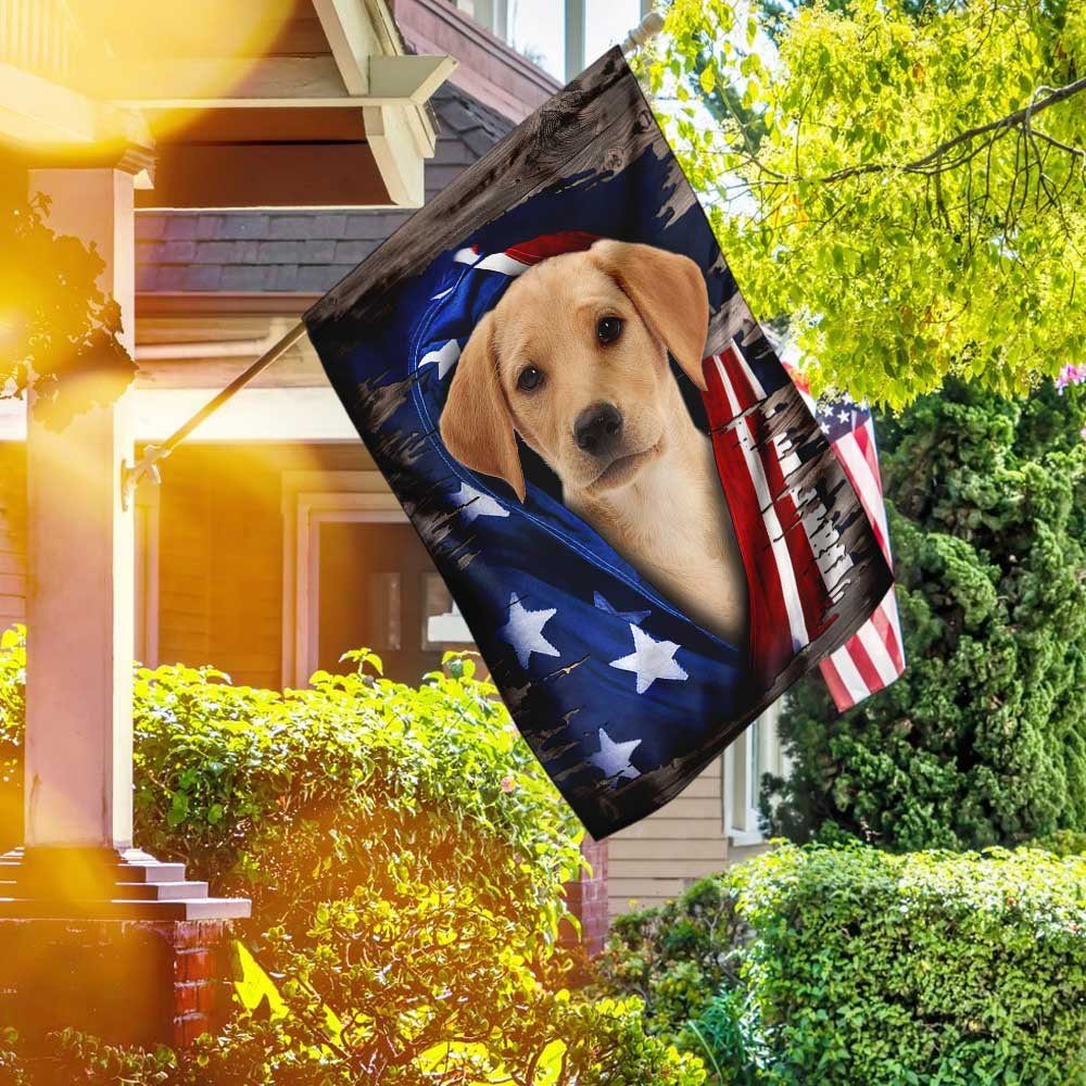 Labrador Retriever American Flag